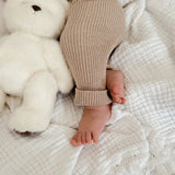 Baby Rib Leggings - Heather Beige