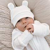 Luna + Luca Bear Waffle Set - White