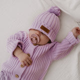 Little B's Chunky Rib Baby Jumpsuit - Violet
