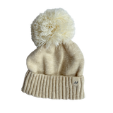 Luna + Luca Pom Beanie - French Cream