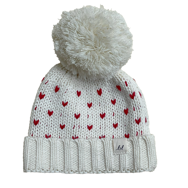 Luna + Luca Little Love Pom Beanie