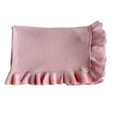 Classic Ruffle Baby Blanket - Powder Pink