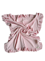 Classic Ruffle Baby Blanket - Powder Pink