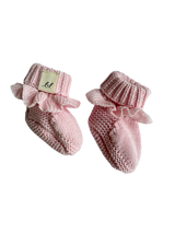 Classic Ruffle Booties - Powder Pink