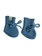 Sock Booties - Denim Blue