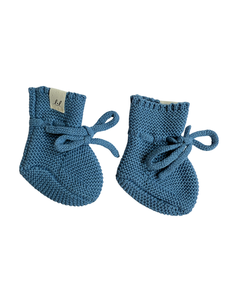 Sock Booties - Denim Blue
