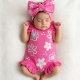 Wildflower Dreams Romper - Peony Pink
