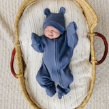 Luna + Luca Bear Waffle Set - Stormy Blue