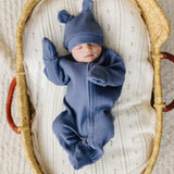 Luna + Luca Bear Waffle Set - Stormy Blue
