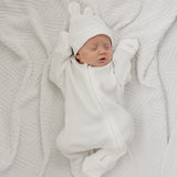 Luna + Luca Bear Waffle Set - White