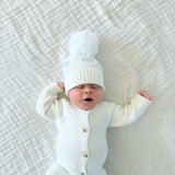 Luna + Luca Classic Purl Knit Jumpsuit - White