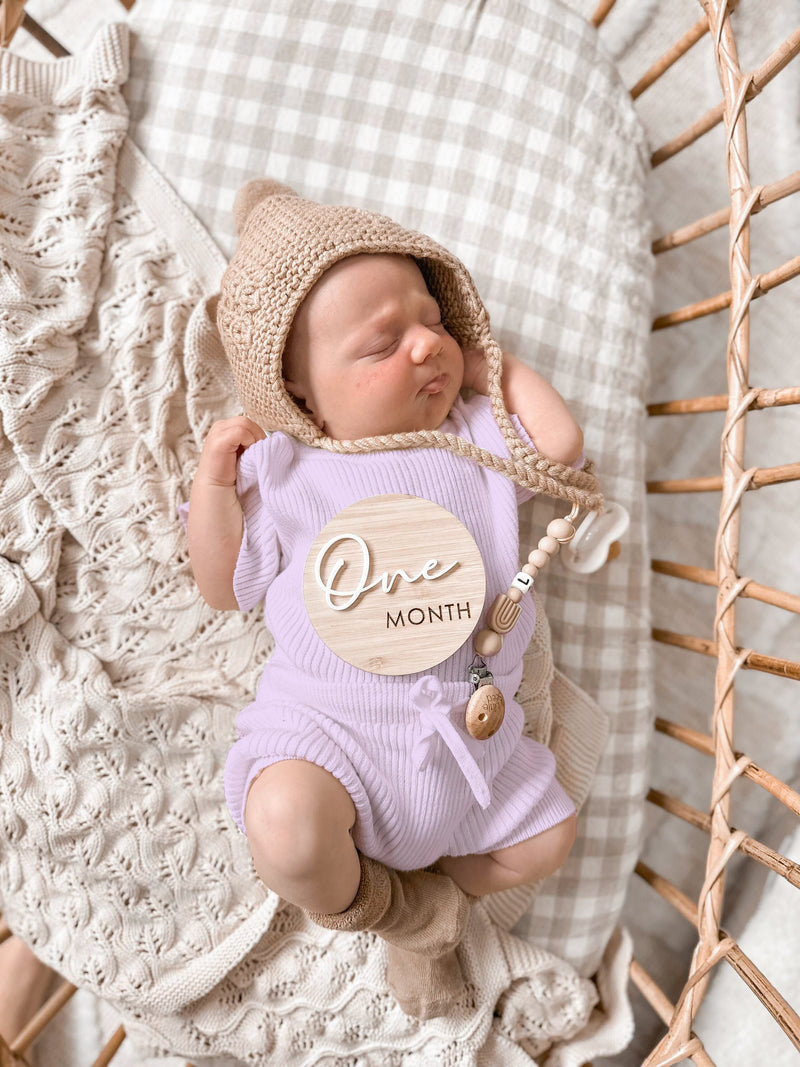 Little B's Ribbed 2-Piece Set - Violet