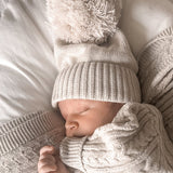 Luna + Luca Pom Beanie - Natural
