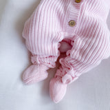 Bunny Ear Booties - Powder Pink