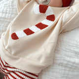 Candy Cane Chenille Pullover