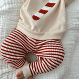 Candy Cane Striped Leggings