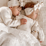 Luna + Luca Cotton Gauze Baby Blanket - White