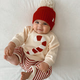 Candy Cane Chenille Pullover