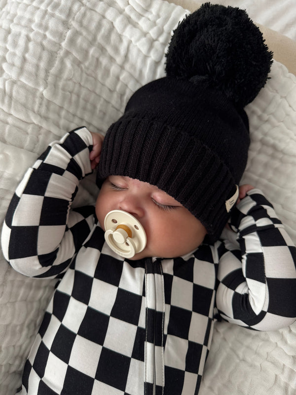 Luna + Luca Pom Beanie - Midnight