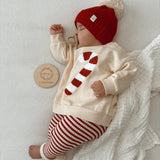 Candy Cane Chenille Pullover