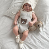Mr. Bear Romper - Cream