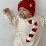Candy Cane Chenille Pullover