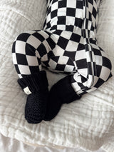 Chunky Knit Booties - Midnight