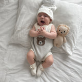 Little Bear Baby Booties - Cream