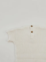 OAT CO Powder Ribbed Knit Tee Playsuit