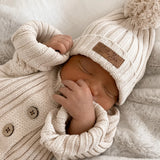 Little B's Ribbed Beanie - Honey Milk