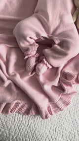 Classic Ruffle Booties - Powder Pink