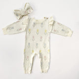 Luna + Luca Tulip Jacquard Jumpsuit