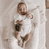 Luna + Luca Novelty Knit Romper - White