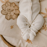 Ziggy Lou Classic Knit Romper - Milk