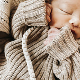 Luna + Luca Chunky Knit Bonnet - Beige