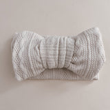 Luna + Luca Knit Bow Headband - Off-White