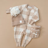 Ziggy Lou Beanie - Gingham (Caramel)