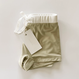 OAT CO Euro Style Swim Trunks - Khaki