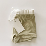 OAT CO Euro Style Swim Trunks - Khaki