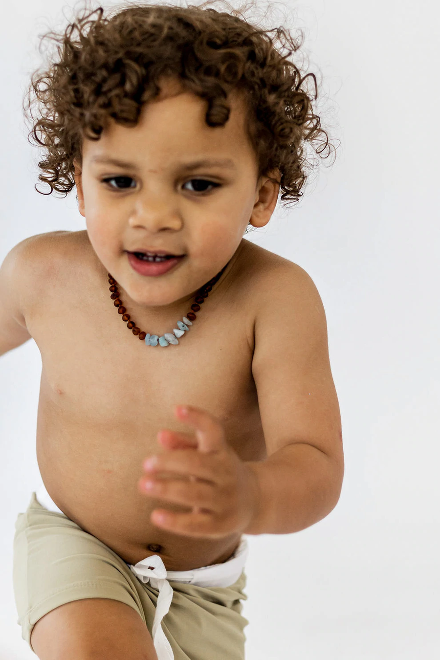 OAT CO Euro Style Swim Trunks Khaki Luna Luca