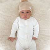 Ziggy Lou Classic Knit Romper - Milk