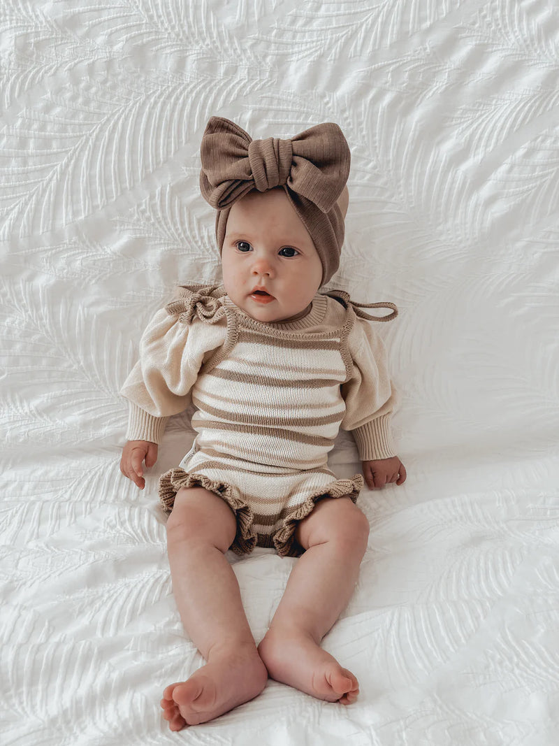 Ziggy Lou Frill Bodysuit - Stripes