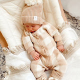Ziggy Lou Beanie - Gingham (Caramel)