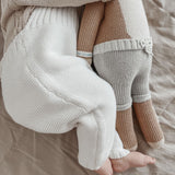 Rib Detail Overalls - White