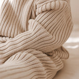 Chunky Rib Pullover - Beige