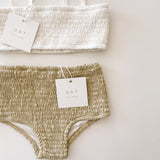 OAT CO High Waisted Bikini Bottoms - Sand