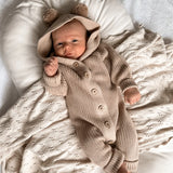 Little B's Classic Hoodie Jumpsuit - Cacao