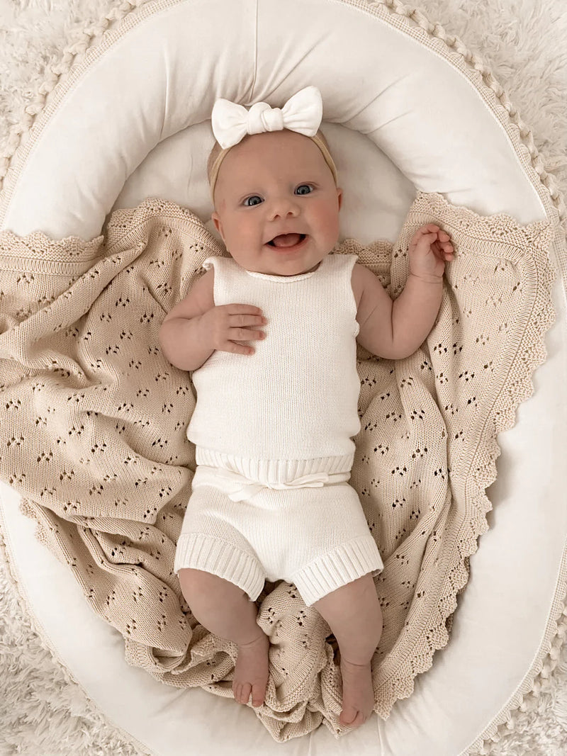 Little B's Tank + Short Set - Milk