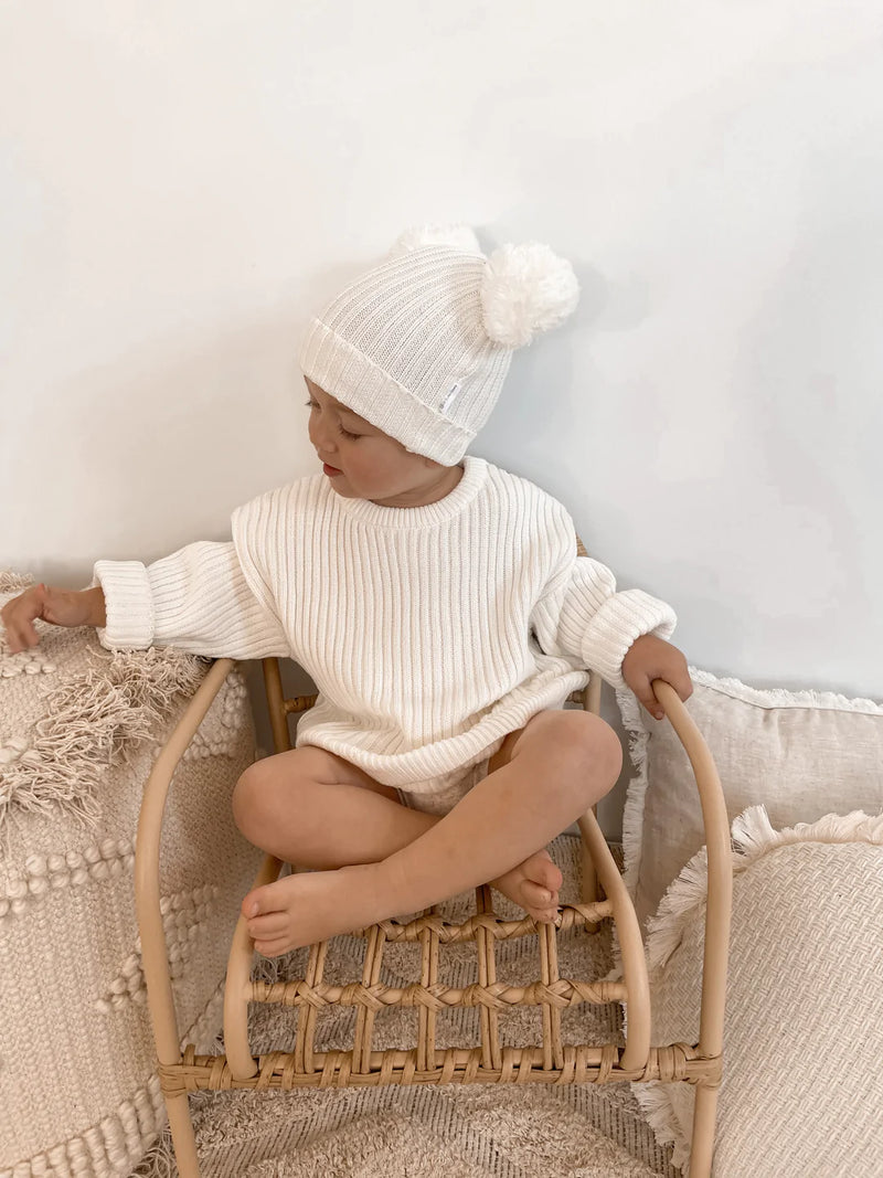 Little B's Chunky Sweater + Beanie Set