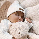 Little B's Ribbed Beanie - Milk